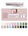 YSAGi Leather Desk Protector Office Mat Large Mouse Mat NonSlip PU Leather Blotter Laptop Desk Mat Waterproof Writing Pad for Office and Home Grayish Lavender 315 x 158
