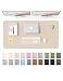 YSAGi Leather Desk Protector Office Mat Large Mouse Mat NonSlip PU Leather Blotter Laptop Pad Waterproof Writing Pad for Office and Home Eggshell 472 x 236