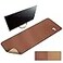 MAIDERN 55 x 24 Cork Leather Desk Pad Large XXL Mat Full Mouse Pad Dual Sided Protector for Gaming Home Office Brown