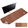MAIDERN 55 x 24 Cork Leather Desk Pad Large XXL Mat Full Mouse Pad Dual Sided Protector for Gaming Home Office Brown