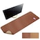 MAIDERN 55 x 24 Cork Leather Desk Pad Large XXL Mat Full Mouse Pad Dual Sided Protector for Gaming Home Office Brown