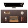 YSAGi Genuine Leather Desk Mat 354X17 Office Desk Pad Thick Premium Table Pad with Stitched Line NonSlip Laptop Writing Pad with Rubber Base Dark Brown 354x17