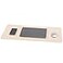 Wolaile Desk Blotter Pad27x13 inch PU Leather Computer Mouse MatNonSlip Waterproof Writing Desktop Protector for Office HomeSmallBeige White