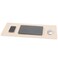 Wolaile Desk Blotter Pad27x13 inch PU Leather Computer Mouse MatNonSlip Waterproof Writing Desktop Protector for Office HomeSmallBeige White