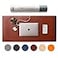 Nordik By Design Nordik Leather Desk Mat Whiskey Brown Cable Organizer Premium Mouse Mat Desk Pad Protector 35 X 17 Inch Felt Vegan Leather Large Office Mouse Pad Blotter