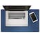 Modeska 24 x 14 Leather Desk Pad SKIDSTOP Ultra Smooth Executive Blotter and Protective Mat Large Mouse Pad for Office School Home Remote Business Navy Blue