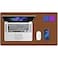 K KNODEL Desk Mat Blotter DualSided Office Desk Pad Waterproof Desk Mat for Desktop Desk Blotters PVC Leather Pad Protector Brown 236 x 138