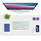 K KNODEL Desk Mat Blotter DualSided Office Desk Pad Waterproof Desk Mat for Desktop Desk Blotters PVC Leather Pad Protector White 315 x 157