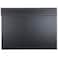 KINGFOM UltraSmooth PU Leather Desk Pad Mat Office Desk Drawing Writing Board A3 A4 File Paper Clip Table Protector Mat on Top Large 24x18 Black