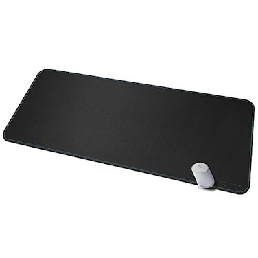 CENNBIE Leather Desk mat Protecter 472X196in Super Large PU Leather Desk Mat Blotters Organizer with Comfortable Writing SurfaceBlack