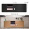 MAIDERN 472 x 157 Cork Leather Desk Pad Large XXL Mat Full Mouse Pad Dual Sided Protector for Gaming Home Office Black