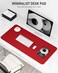 Niniubye Desk Pad 236 x 138 PU Leather NonSlip Desk Mat Large Mouse Pad for Desktop Waterproof Laptop Computer Writing Mat for Office Home Work Gaming Bright Red