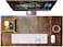 RUSTIC TOWN Leather Desk Mat Desk Pad Full Grain 32x16 Leather Desk Cover Blotter Protector Large Computer Keyboard Gaming Table Mat Desktop Accessories Mouse Pad for Laptop Office Home
