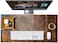 RUSTIC TOWN Leather Desk Mat Desk Pad Full Grain 32x16 Leather Desk Cover Blotter Protector Large Computer Keyboard Gaming Table Mat Desktop Accessories Mouse Pad for Laptop Office Home