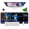 T TOPLAY Spacecraft Dashboard Gaming Mouse Pad Large Mouse Pad Office Desk Accessories XL Desk Mat 315x118x012 inch Blue Large Desk Pad Keyboard Pad Console