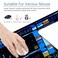 T TOPLAY Spacecraft Dashboard Gaming Mouse Pad Large Mouse Pad Office Desk Accessories XL Desk Mat 315x118x012 inch Blue Large Desk Pad Keyboard Pad Console