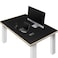 ZORESYN PU Leather Desk pad Black5512 x 3150 Large Desk mat with Suede Base Waterproof Gaming Mouse pad Table Mat Desktop Writing Pad for Home
