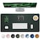 AFIING Leather Desk Pad Protector Green Office Mat NonSlip PU Leather Blotter Laptop Desk Pad Waterproof Writing Pad Dark Green 315 x 157
