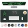 AFIING Leather Desk Pad Protector Green Office Mat NonSlip PU Leather Blotter Laptop Desk Pad Waterproof Writing Pad Dark Green 315 x 157
