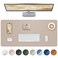 AFIING Leather Desk Protector Large Mouse Pad NonSlip Waterproof PU Leather Blotter Mat Desk Cover for Office and Home Beige 36 x 17
