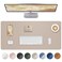 AFIING Leather Desk Protector Large Mouse Pad NonSlip Waterproof PU Leather Blotter Mat Desk Cover for Office and Home Beige 36 x 17
