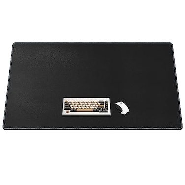 CENNBIE Leather Desk Pad Large 551 x 275 Desk Mat Blotter Protector Extended NonSlip Mouse Pad Waterproof PU Leather Desk mat for Desktop Office and Home Black