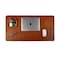 LEATHER VILLAGE Real Leather Desk Pad 3mm Thick Double Layer Desk Mat Cover Blotter Large Full Grain Protector for Keyboard Mouse Laptop Office Table Mat Desktop Accessories32x16Tan