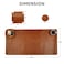 LEATHER VILLAGE Real Leather Desk Pad 3mm Thick Double Layer Desk Mat Cover Blotter Large Full Grain Protector for Keyboard Mouse Laptop Office Table Mat Desktop Accessories32x16Tan