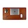 LEATHER VILLAGE Real Leather Desk Pad 3mm Thick Double Layer Desk Mat Cover Blotter Large Full Grain Protector for Keyboard Mouse Laptop Office Table Mat Desktop Accessories32x16Tan