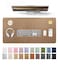 YSAGi Leather Desk Protector Office Mat Large Mouse Mat NonSlip PU Leather Blotter Laptop Pad Waterproof Writing Pad for Office and Home Shiny Bronze 315 x 158