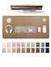YSAGi Leather Desk Protector Office Mat Large Mouse Mat NonSlip PU Leather Blotter Laptop Pad Waterproof Writing Pad for Office and Home Shiny Bronze 315 x 158