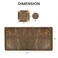 LEATHER VILLAGE Real Leather Desk Pad 3mm Thick Double Layer Desk Mat Cover Blotter Large Full Grain Protector for Keyboard Mouse Laptop Office Table Mat Desktop Accessories32x16Brown