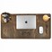 LEATHER VILLAGE Real Leather Desk Pad 3mm Thick Double Layer Desk Mat Cover Blotter Large Full Grain Protector for Keyboard Mouse Laptop Office Table Mat Desktop Accessories32x16Brown