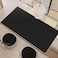 Vyaaa Leather Desk Mat 63 x 315 Leather Desk Pad Protector Waterproof Extra Large Desk Mat Large Mouse PadDesk Mats on top of Desks for Home or Office Black