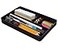 1InTheOffice Desk Drawer Organizer Tray Desktop 7 Storage Compartment Plastic Black 1413 L x 913 W x 204 H