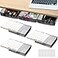 SOUJOY 3 Pack Under Desk Drawer SelfAdhesive Slide Out Organizer Tray Plastic Under Table Attachable Hidden Storage Organizer for Office Home School Kitchen Sewing Table