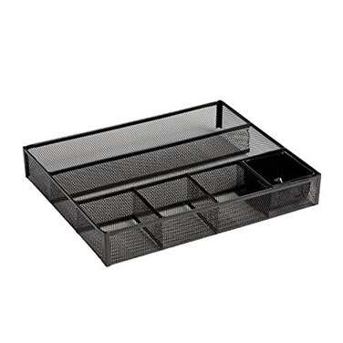 Rolodex Mesh Collection Drawer Organizer Black 22131