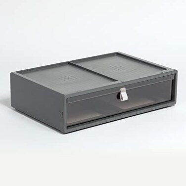 Pendaflex Stackable Drawer Durable Plastic Silicon Handles Tinted Drawers Single Gray 14 x 9 x 35 Large 1 Piece 41794
