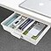 GGIANTGO Under Desk Drawer Organizer SelfAdhesive Storage Office Home Stationery LargeWhite