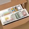 YOOUSOO Expandable Drawer Organizer 2 PCS Adjustable Drawer Organizer Trays Drawer Dividers Organizers and Storage For Office Supplies Pens MakeupUtensils Tools Flatware and Junks White