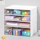 MYKASEN Desk Organizer with 9 Drawers 4 Tier Plastic Stackable Storage Drawers for Desk Storage Office Stationary Makeup Organizer Suit for Home Office and School