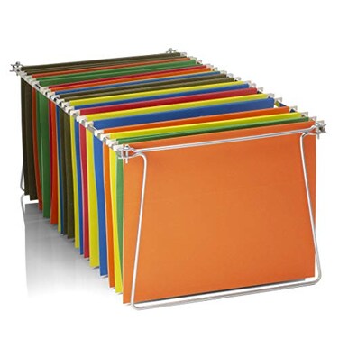 Officemate Hanging File Frame Letter Size Fits 2427 Adjustable HeavyDuty Steel File Drawer Organizer for Desks Cabinets Shelves 91964