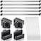 Epakh 36 Pcs Metal File Cabinet Rails Set Include 12 Cabinet Divider Rails 24 Hanging File Rail Clips for Hanging Folder Frame Bars Office Storage Drawer Thickness Less Than 18 InchAluminum