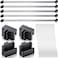 Epakh 36 Pcs Metal File Cabinet Rails Set Include 12 Cabinet Divider Rails 24 Hanging File Rail Clips for Hanging Folder Frame Bars Office Storage Drawer Thickness Less Than 18 InchAluminum