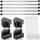Epakh 36 Pcs Metal File Cabinet Rails Set Include 12 Cabinet Divider Rails 24 Hanging File Rail Clips for Hanging Folder Frame Bars Office Storage Drawer Thickness Less Than 18 InchAluminum