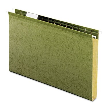 Pendaflex Extra Capacity Reinforced Hanging Folders 1 Legal Size Standard Green 15 Cut 25BX 4153x1