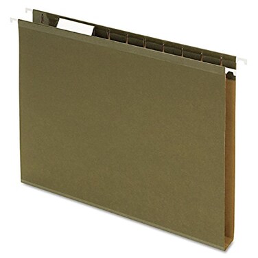Pendaflex 04152X1 Reinforced 1 Extra Capacity Hanging Folders Standard Green