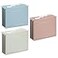 Y YOMA 6 Pack Rose Gold Hanging File Folders with Pocket Letter Size Decorative File Folder Cute Pretty Hanging Folder for Office Home School with 15Cut Adjustable Tabs Outer Storage Pockets