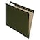 Pendaflex Earthwise by Pendaflex 100 Recycled Hanging Folders Letter Size 15 Cut Standard Green 25 per Box 74517