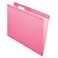 Pendaflex Reinforced Hanging File Folders Letter Size Pink 15 Cut 25BX 4152 15 PIN